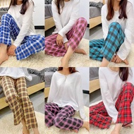 ◊∋Anthony #GZ Plus Size Checkered Pajama For Women Plaid Sleepwear Pants spendex tela