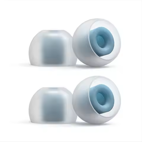 N82R 2Pairs T-APB T300 Treble/Bass Enhancement Earphones Earbuds Soft Silicone Earphones (T300B+T300