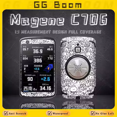 For Magene C706 magene c706 Bicycle GPS Computer Touch Screen Decorative Protection Sticker Shell De