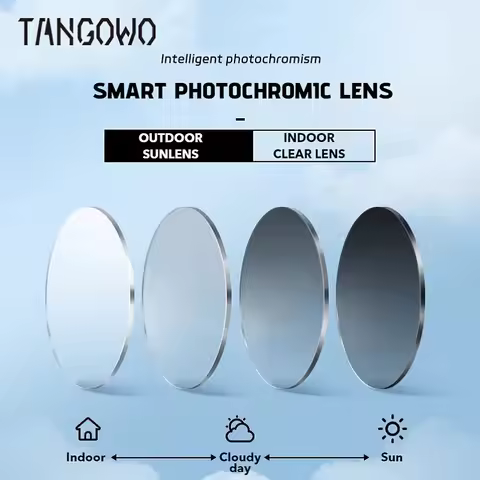 TANGOWO 1.56 1.61 1.67 1.74 CR-39 Resin Aspheric Myopia Hyperopia Optical Prescription Lens HMC Anti