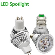 3W 4W 5W GU10 E27 E14 MR16 LED Spotlight  Light Bulb Aluminunum Chandeliers Replace  Halogen Lamp 12