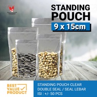 Standing Pouch 9 x 15 cm Standing clip plastic packaging/ 9x15 cm