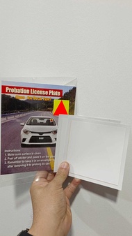 [SG SELLER] P Plate Probation Plate Windscreen Triangle Sticker