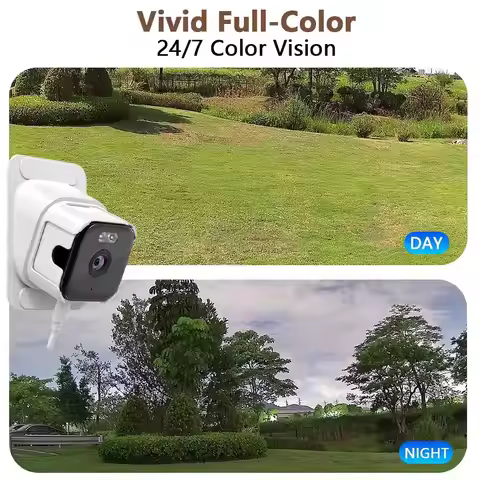 5mp Wifi Security Camera With Glass Mount Full Color Baby Audio Night Indoor Household Monitor Surve