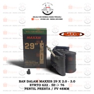 MAXXIS INNER TYRE 29 X 2.0 / 3.0 - FV VALVE 48mm (ETRTO 622 - 50/76)