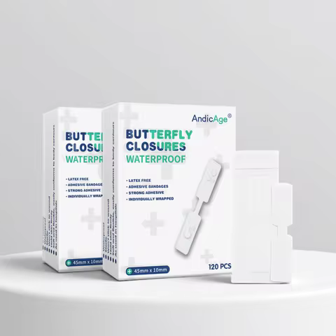 120/240PCS 1cmX4.5cm Small Waterproof Band Aid Butterfly Adhesive Wound Patch Band Aid Emergency kit
