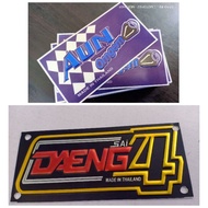 ☎№◑AUN / Daeng Sai 4 Emblem for Pipe alloy /pressed