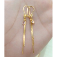 925 SILVER JURAI EARRINGS WITH GOLD PLATED 925 Silver Original