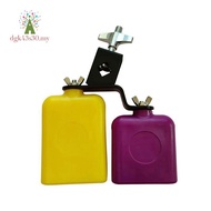 Double Sambago Bell Latin Music Yellow  Cowbell High Low Sound Knocker Drum Percussion Instrument Pa