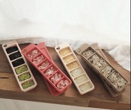 （現貨粉紅色一件）韓國tgm 鉑金矽膠副食品冷凍儲存分裝盒（內有刻度）