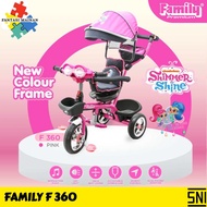 SEPEDA RODA TIGA FAMILY F360 Stroller Family Sepeda anak roda tiga Tricycle family