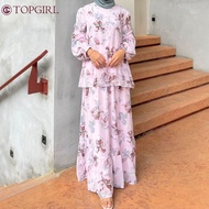 TOPGIRL Camilia Set Blouse and Skirt Raya Edition/Blouse And Skirt Printed/Blouse And Skirt Full Lin