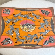 Hermes愛馬仕 斑馬絲巾 70×70
