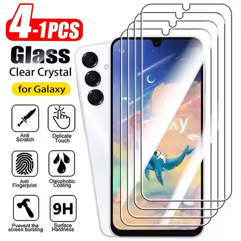 1-4PCS Screen Protector Galaxy 4G 5G 9H Tempered For Samsung A56 A36 A26 A16 A06 Glass