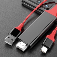 TAQ57สำหรับโทรศัพท์กับทีวีมือถือโปรเจคเตอร์ USB C ถึงสายสัญญาณ HDMI สาย Hdmi ที่เข้ากันได้สาย USB-หั