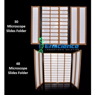Microscope Slides Thick Cardboard Folder for 30 Slides, 48 Slides