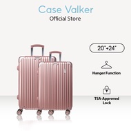 Case Valker Signature Flawless 2in1 PC+ABS Hard Case Hanger Luggage Bag Suitcase TSA Lock (20" + 24"