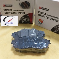 Set Rear Cabon Ceramic Brake Pads Toyota LEXUS RX350 2017-2020LEXUS RX450H 2016-2020 D1879