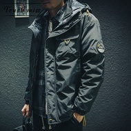 TOUCH MISS Jaket Bawah Pendek Musim Sejuk untuk Lelaki, Longgar, Selesa dan Hangat, Bersaiz Besar, K