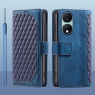 For Huawei Honor X7B 5G 4G Flip leather Card Holder Book Wallet stand Full Protection Case For Honor