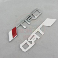 สติ๊กเกอร์TRD ตกแต่งรถยนต์ โลโก้TRD แท้ ไม่ลอก ไม่ซีด