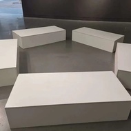 Custom Wood Display Platform, Square Exhibition Stage Riser, Portable Pedestal Showcase Stand for Li