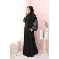 ABAYA MEKAH ABAYA ALA DUBAI JUBAH HITAM LACE ABAYA DELILA
