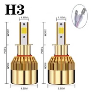 2 cái 3 bóng đèn màu H4 led H7 H1 H11 9005 9012 ba màu Đèn Pha Led đèn sương mù bóng đèn đầu xe ô tô