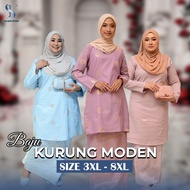 KURUNG MODEN PLUS SIZE SONGKET KEDAH 3XL-8XL KURUNG MODEN COTTON 100%  baju kurung baju muslimah son