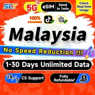 Malaysia eSIM 5G 1-30 Days 10-40GB eSIM Malaysia SIM Card eSIM Send in 1min CelcomDigi