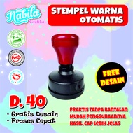 PAKET STEMPEL. U. D.40 STEMPEL LOGO CAP STEMPEL NAMA STEMPEL CUSTOM STEMPEL STEMPEL NAMA DAN NOMOR H