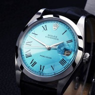 【ROLEX勞力士】Oyster Date Precision Tiffany藍錶盤 男士 手動上鍊