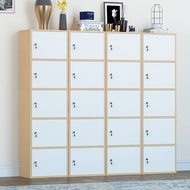 Easy Assembly Small Wooden Bookcase Locker with Door Lock Lock Locker Bedside Storage Cabinet Studen