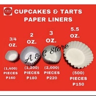 CUPCAKE & TART PAPER LINERS Baking Paper Cupcake Cup