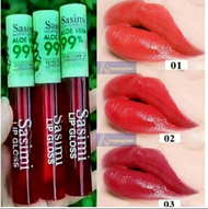 Bisa pilih Warna Lip tint Aloe Vera NO.S721 LipTint Sasimi Aloe Vera 99% BPOM 3 Varian Warna Lipglos