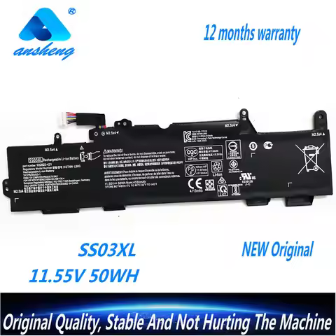 Genuine SS03XL Laptop Battery For HP EliteBook 735 745 830 840 846 G5 G6 MT44 MT45 ZBook 14U G5 HSTN