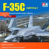 TAMIYA 61127 1/48 F-35C Lightning 2 Fighter Assembly Model with Pilot Puzzle Assembly Toy Friend Bir