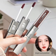 lipstick lip gloss [Pet Powder Welfare] [9.99/2Pcs] UBUB Soft Mist Double-Headed Lip Gloss Glossy Mi