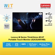 Lenovo M Series ThinkVision M14T Portable Touch Monitor - 6ms/FHD/IPS Panel/USB-C with 65W PD (14.0"