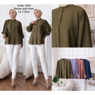 Women's Blouse Top LinenPOLO | Vieleven - Eunbi Blouse