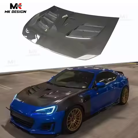 Carbon Fiber VRS Style Front Vented Hood Bonnet Cover for Toyota GT86 Brz 86 2012-2019 Front Engine