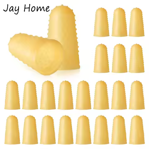 4/8PCS Rubber Fingers Tip Fingers Covers Rubber Finger Pads Grips Thick Reusable Finger Protector Th