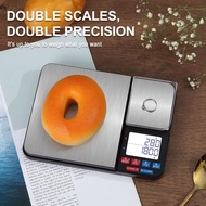 Dual Platform Digital Kitchen Scale 0.1g/0.01g LCD Digital Precision Scale Stainless Steel Digital K
