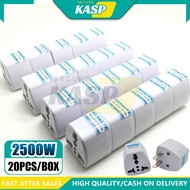 20PCS/BOX Universal Travel Adapter 10A 250V Adaptor Power Charger Outlet Plug Converter Adapter