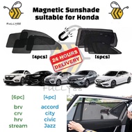 Magnetic Sunshade Honda ACCORD BRV CRV CITY CIVIC HRV JAZZ  car auto side window sun curtain shade