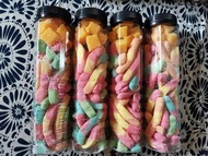 Gummy Worms Mixed Mango Cubes Kutkutin in a Jar 350ml