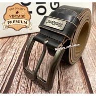 1.5inch wide Leather Belt Lee Jeep Men Casual Belt 100% Genuine Cowhide Leather Tali Pinggang Kulit 