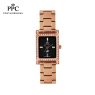 [สินค้าใหม่ประกันศูนย์ไทย] PPC FONTAINEBLEAU รุ่น PPC-EA11 นาฬิกาผู้หญิงหน้าปัดประดับเพชร บอกวันที่ 