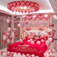 Hiasan Bilik Perkahwinan Belon Bilik Tidur Hiasan Romantik Kreatif Rumah Baru Pengantin Lelaki Penga