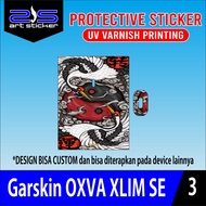 Stiker OXVA Xlim SE Doodle Art UV Varnish Printing Vinil Hologram
